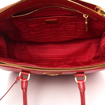 Prada Saffiano Medium Galleria Double Zip Tote Fuoco 6 of 25