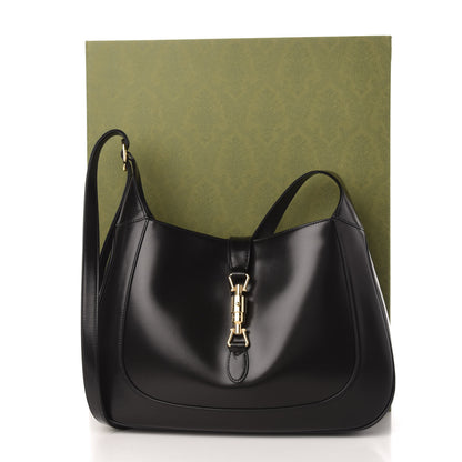 Gucci Boarded Dyana Lux Calfskin Medium Jackie 1961 Hobo Black 12 of 12