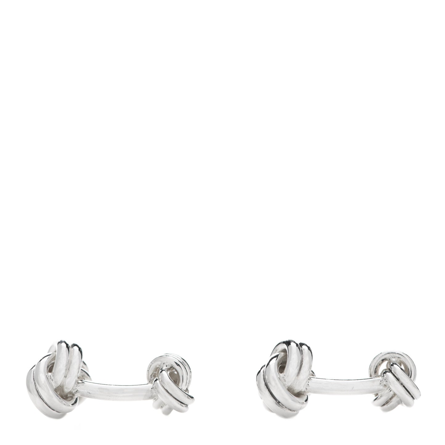 Sterling Silver Double Knot Cufflinks