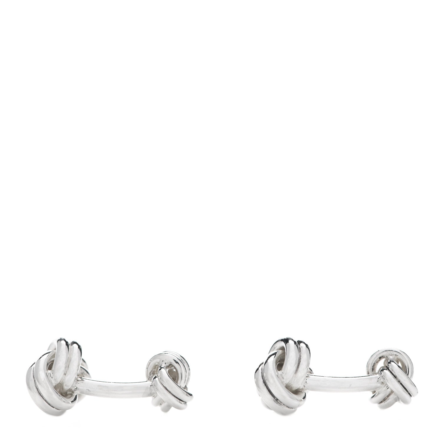 Tiffany Sterling Silver Double Knot Cufflinks 1 of 4