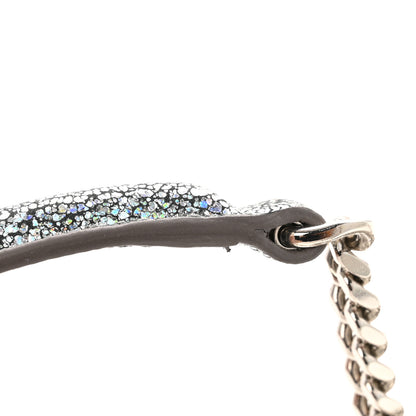 Saint Laurent Metallic Crackled Calfskin Monogram Sunset Chain Wallet Star Light 12 of 13