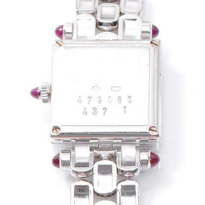 Chopard 18K White Gold Diamond Pave Bezel 17mm Happy Diamonds Quartz Watch 5 of 6