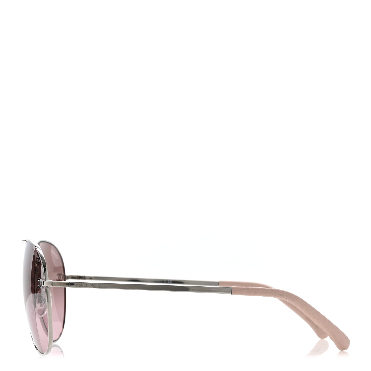 Chanel Metal Aviator CC Sunglasses 4189-T-Q Pink 3 of 9