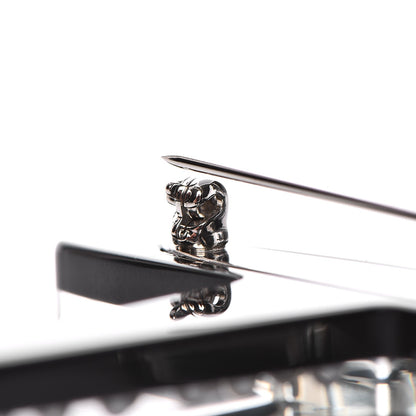 Chanel Resin Pearl CC Airplane Brooch Black White 4 of 6