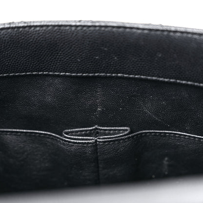 Chanel Caviar Lizard Embossed Quilted Small Coco Handle Flap Black 12 of 15