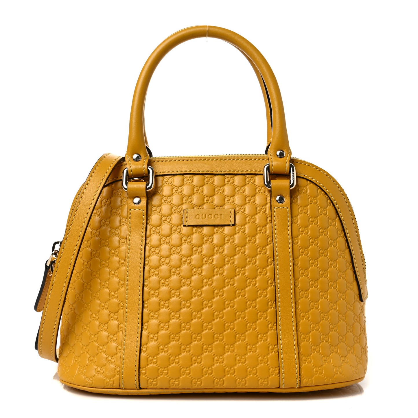Soft Microguccissima Mini Dome Bag New Buttercup