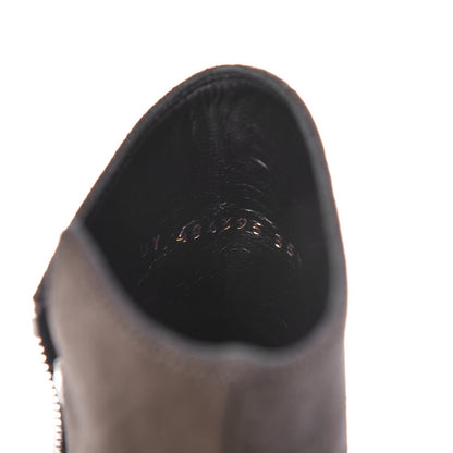 Saint Laurent Suede Soho Niki 105 Zip Booties 35.5 Haunting Green 8 of 9