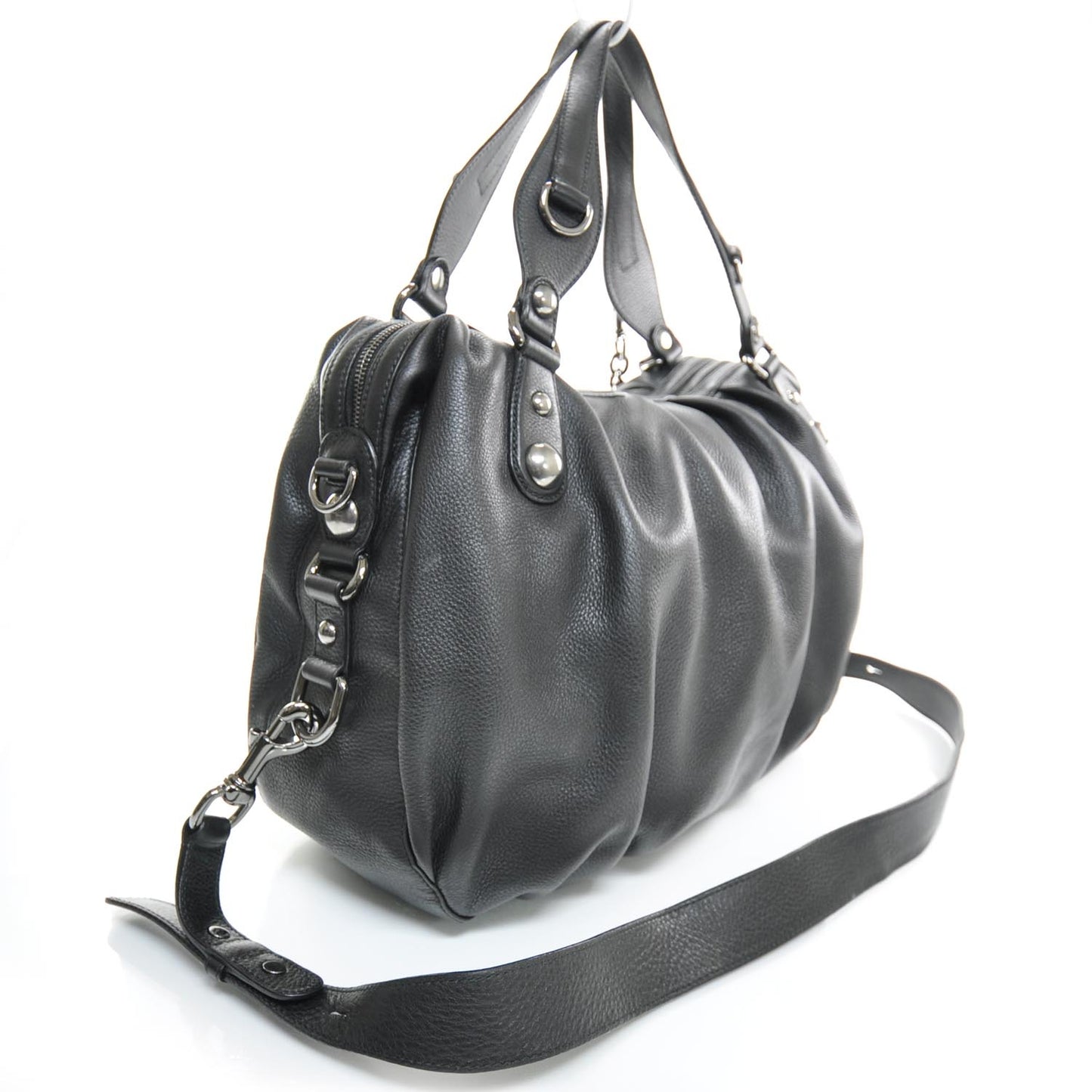 Leather Icon Bit Large Boston Black