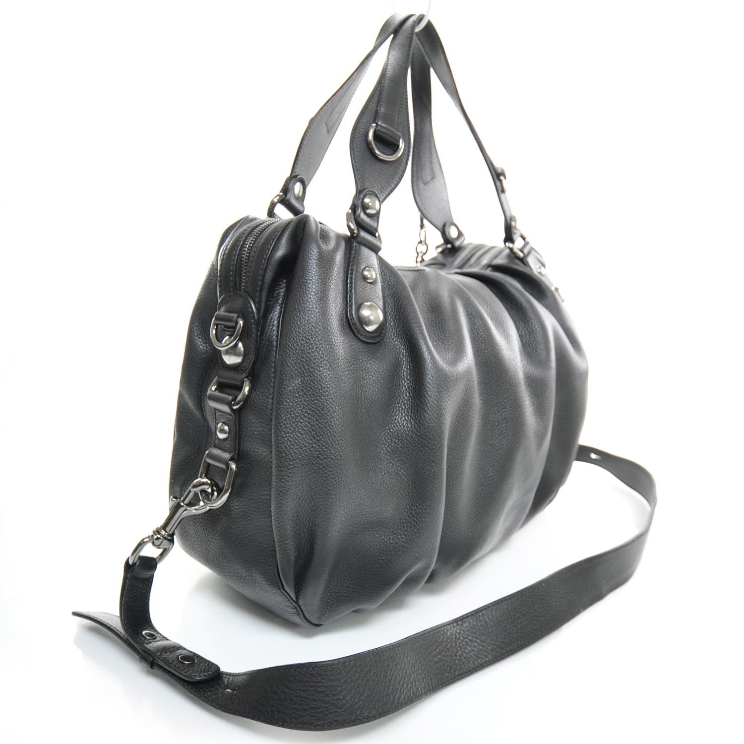 Gucci Leather Icon Bit Large Boston Black 2 of 8