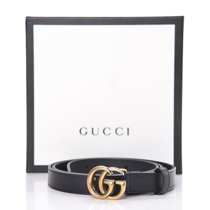 Gucci Calfskin Double G 20mm Belt 95 38 Black 7 of 7