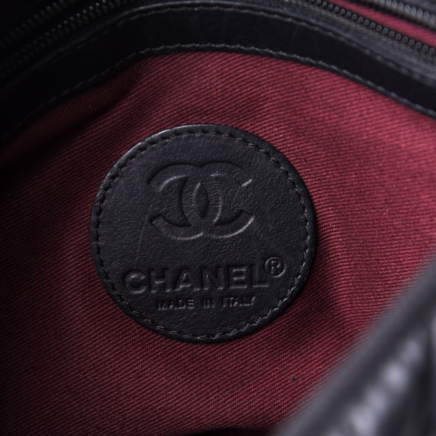 Chanel Coated Canvas Quilted Expandable Messenger Black 6 of 10