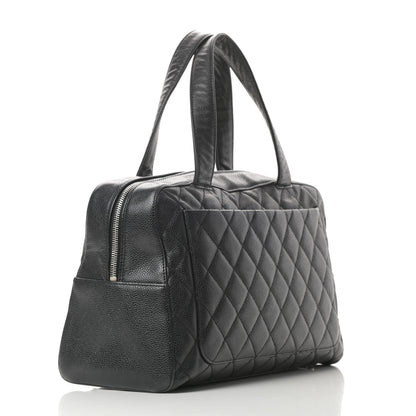 Chanel Caviar Quilted Bowler Black 3 of 11