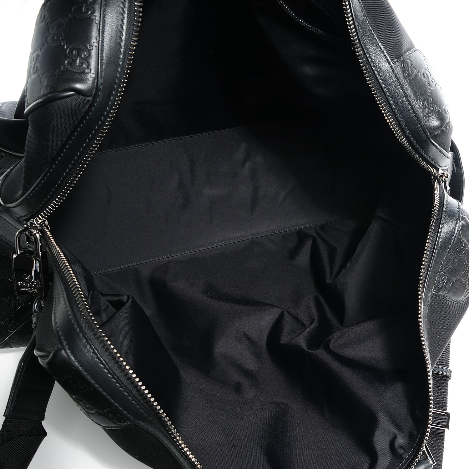 Gucci Guccissima Nylon Large Travel Tote Black 5 of 8
