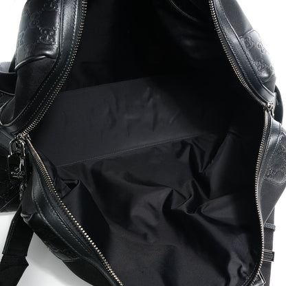 Gucci Guccissima Nylon Large Travel Tote Black 5 of 8