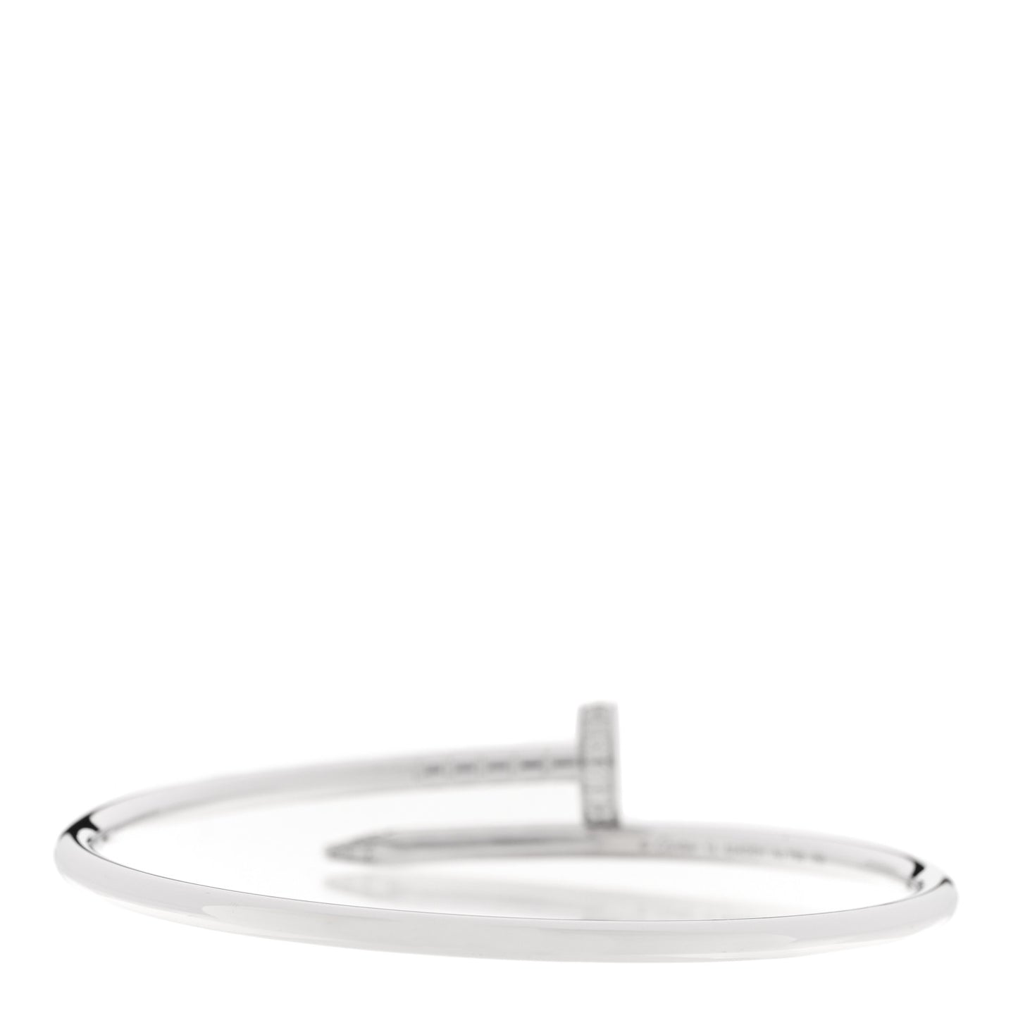 18K White Gold Diamond Small Juste Un Clou Bracelet 14