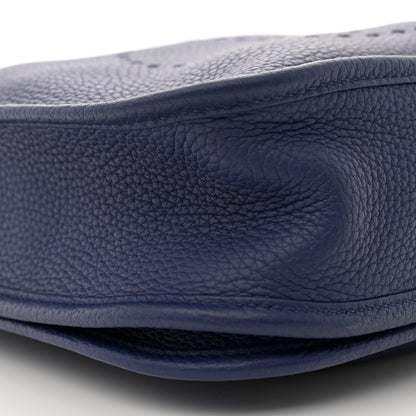Hermes Taurillon Clemence Evelyne III PM Bleu Encre 9 of 12