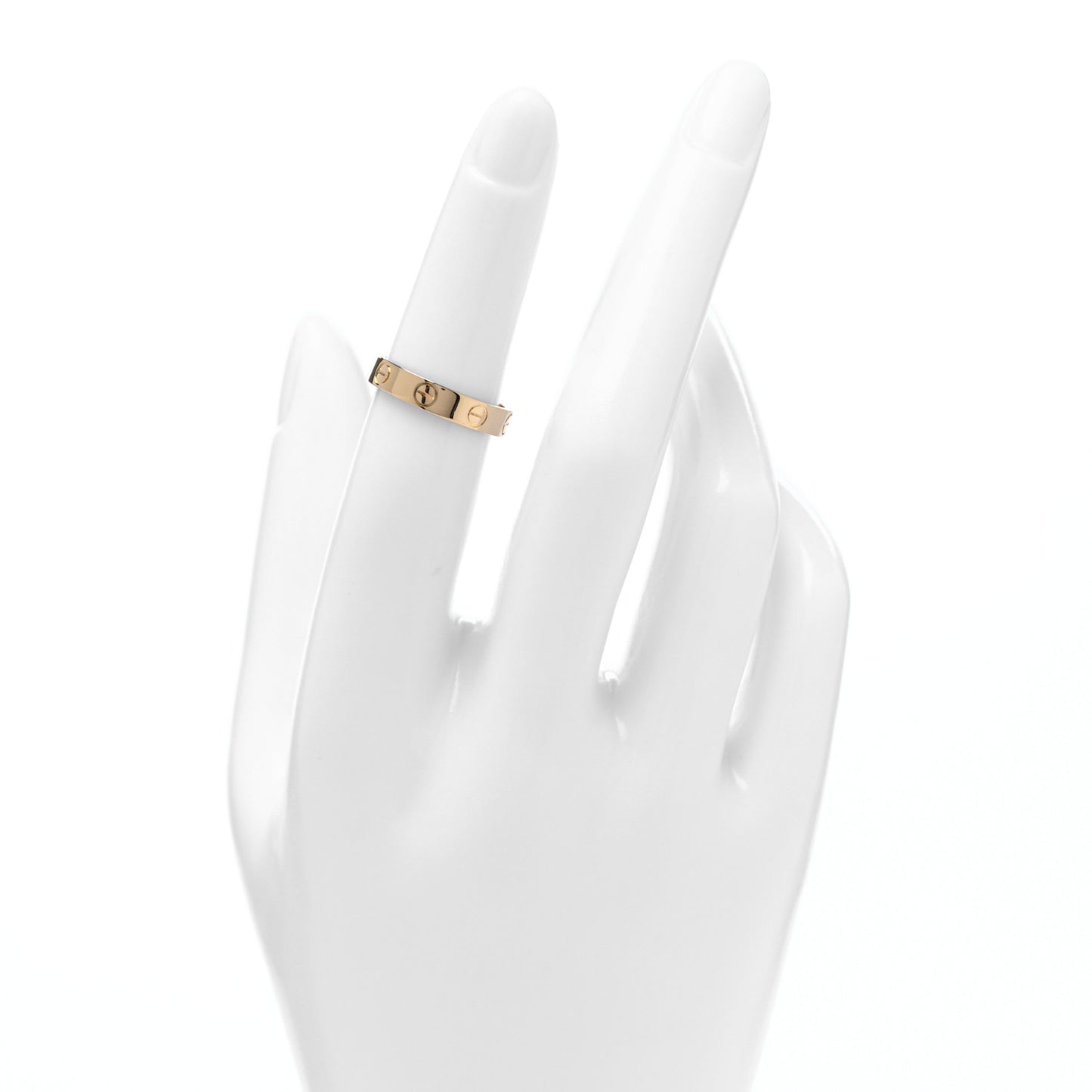 18K Yellow Gold 3.5mm LOVE Wedding Band Ring 49 5