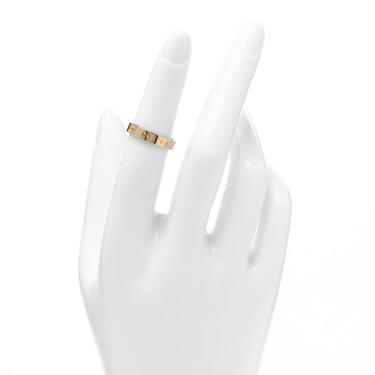 18K Yellow Gold 3.5mm LOVE Wedding Band Ring 49 5