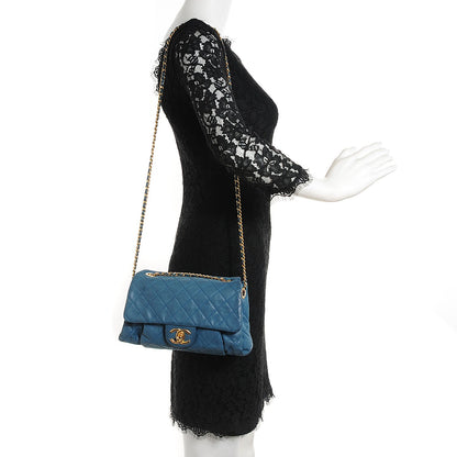 Chanel Iridescent Calfskin Chic Quilt Small Flap Dark Blue 2 of 8