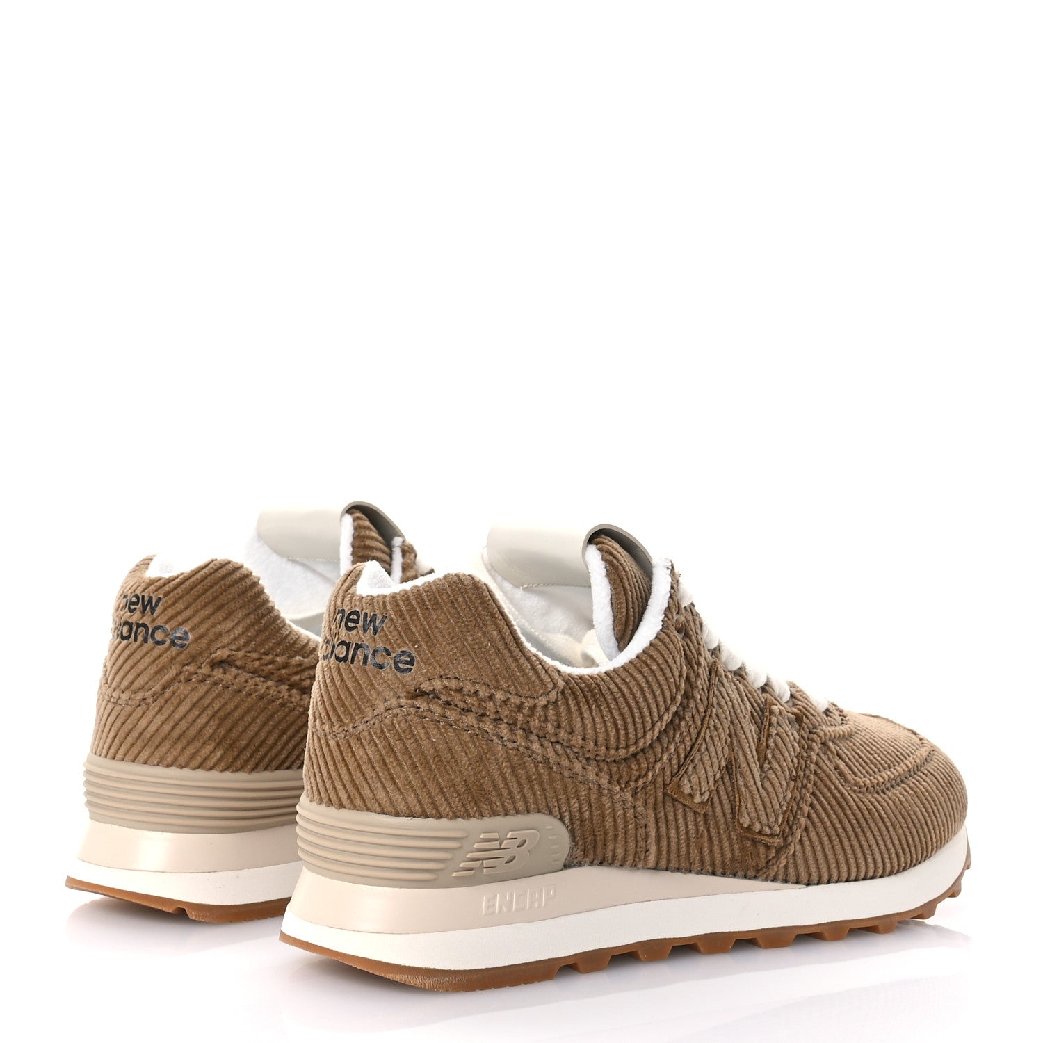 Miu Miu X NEW BALANCE Velvet Corduroy 574 Sneakers 35.5 Cannella