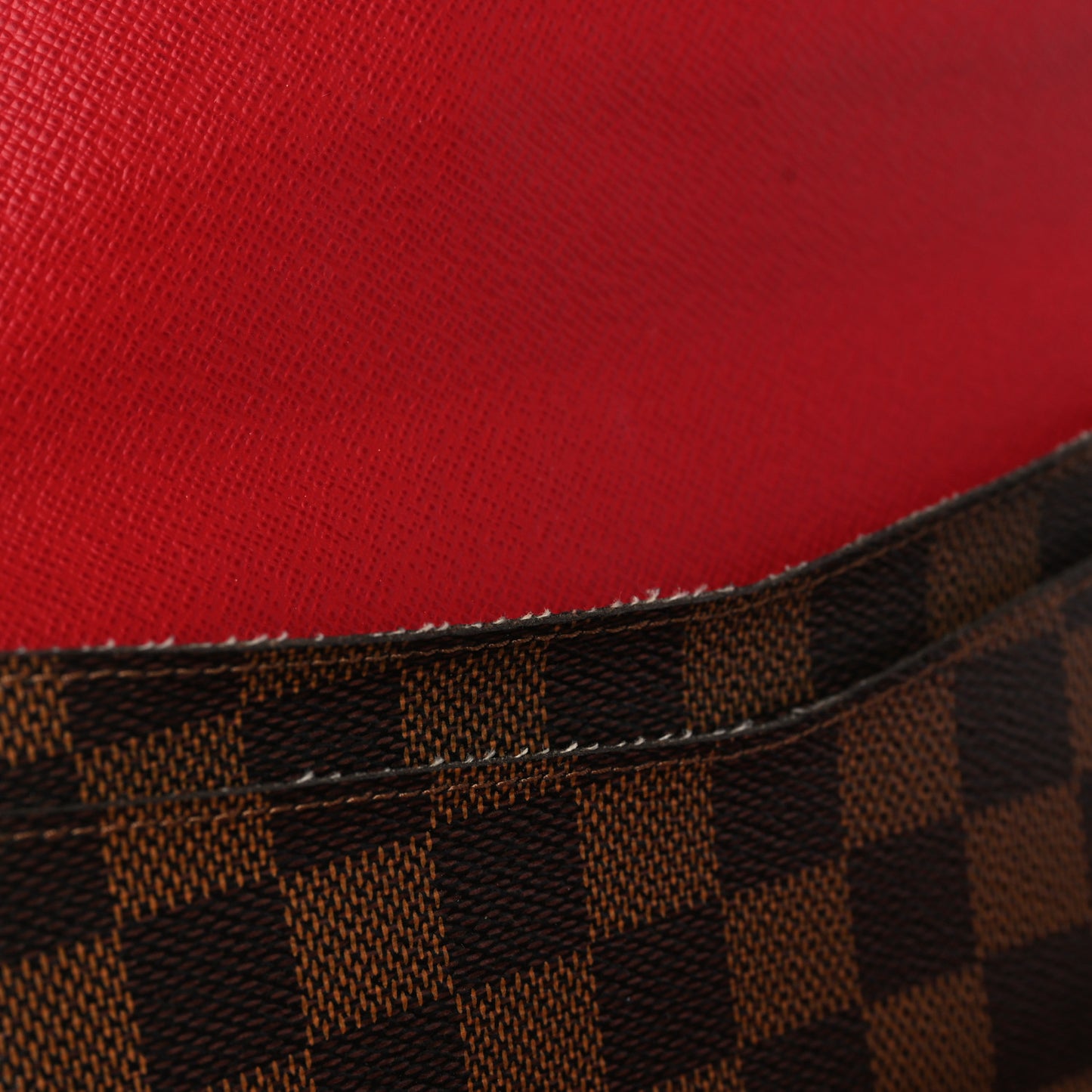 Damier Ebene Josephine Wallet Red