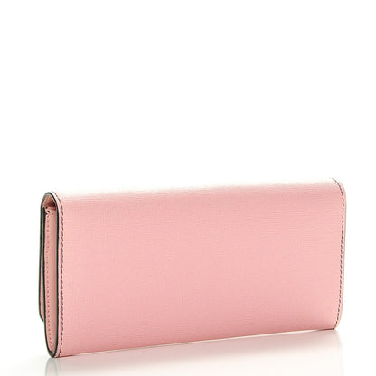 Fendi Vitello Elite Century Hypnoteyes Studded Continental Wallet Bubblegum Multicolor 3 of 6