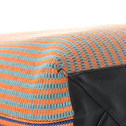 Celine Woven Canvas Twisted Cabas Multicolor 6 of 7