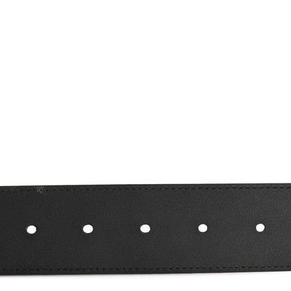 Gucci Moon Calfskin Pearl Double G 40mm Belt 75 30 Black Cream 4 of 8