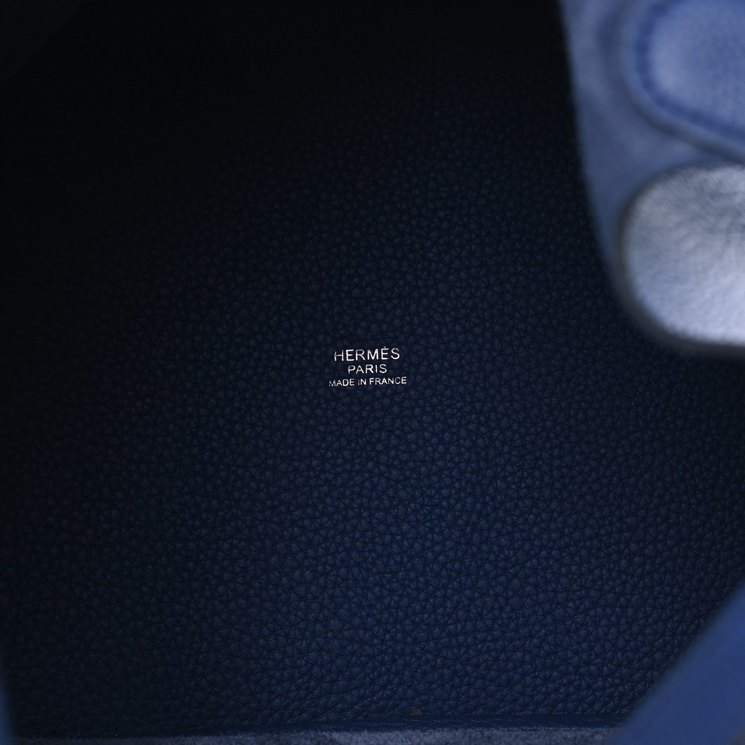 Hermes Taurillon Maurice Picotin Lock 22 MM Bleu Saphir 5 of 11