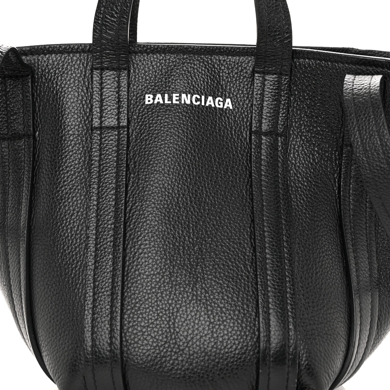 Balenciaga Grained Calfskin XS Everyday North South Shoulder Tote Bag Black 8 of 10