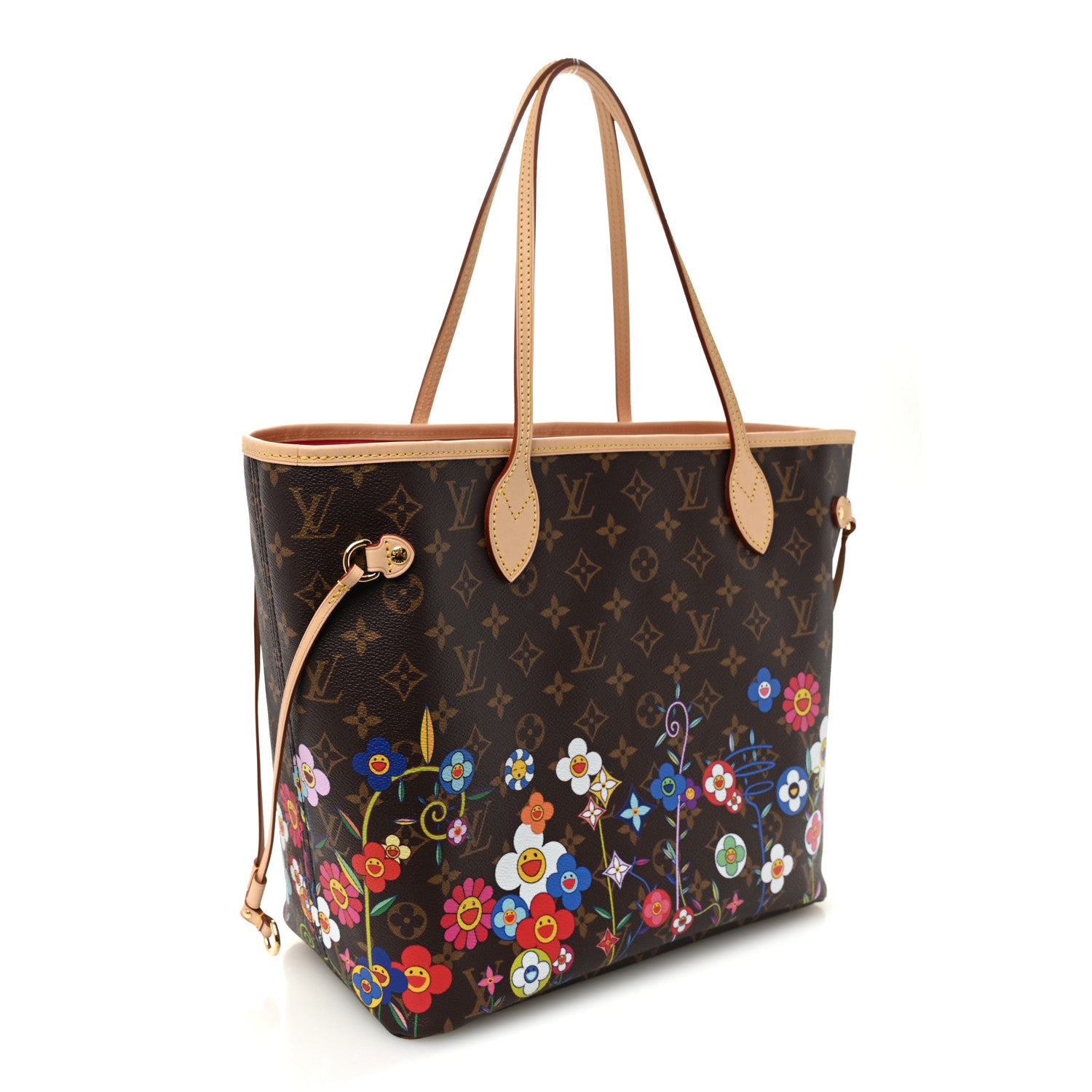 Louis Vuitton LV X TM Monogram Flowers Neverfull MM 3 of 9