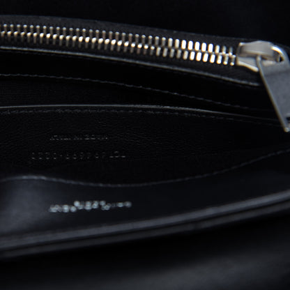 Saint Laurent Calfskin Y Quilted Monogram Small Loulou Chain Satchel Black 10 of 11