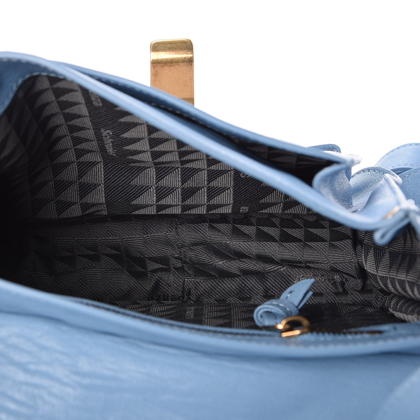 Lambskin PS1 Mini Pouch Messenger Bag Light Blue