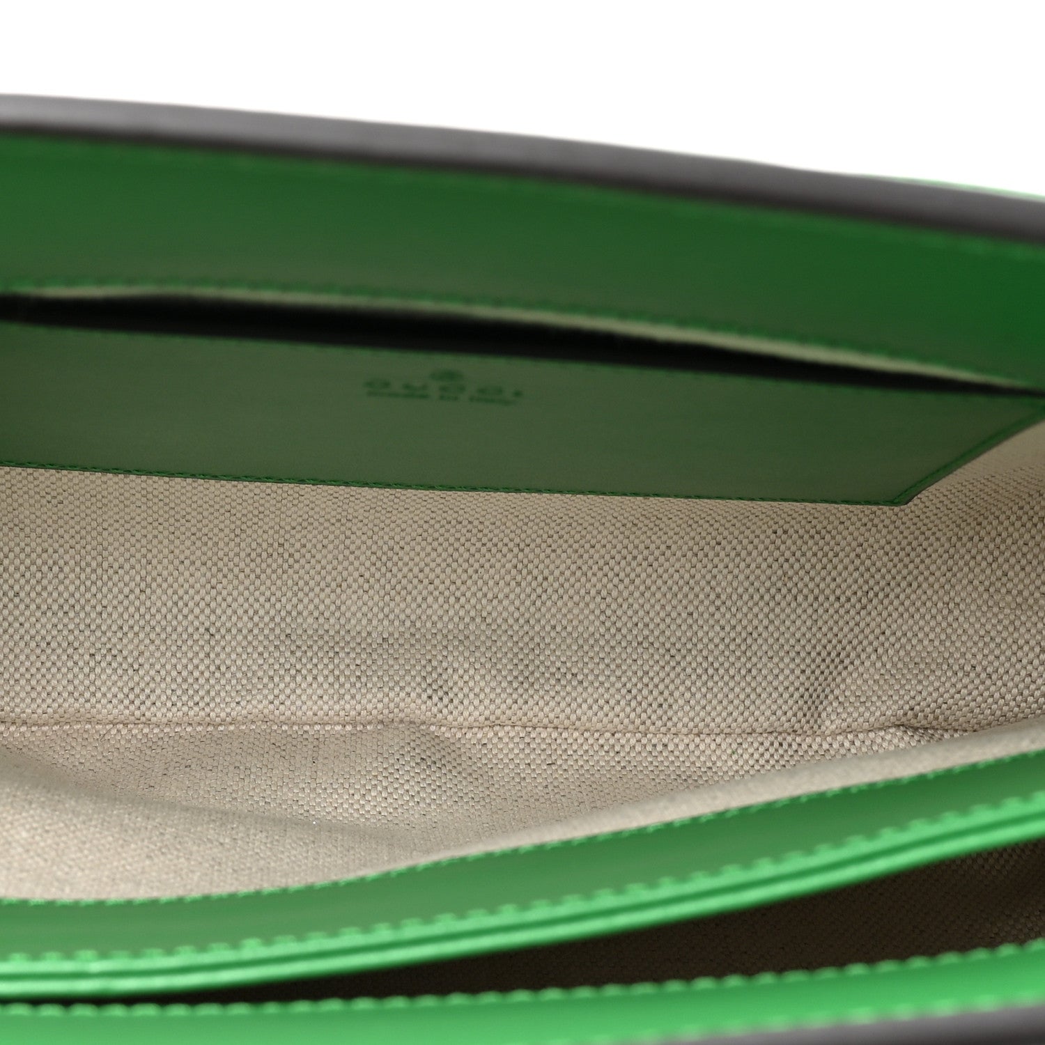 Gucci Calfskin GG Matelasse Large Slim Chain Shoulder Bag Spring Green Natural 4 of 10