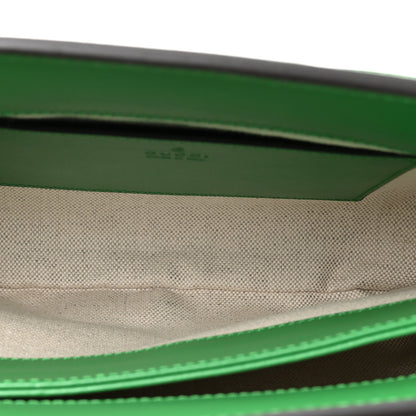 Gucci Calfskin GG Matelasse Large Slim Chain Shoulder Bag Spring Green Natural 4 of 10