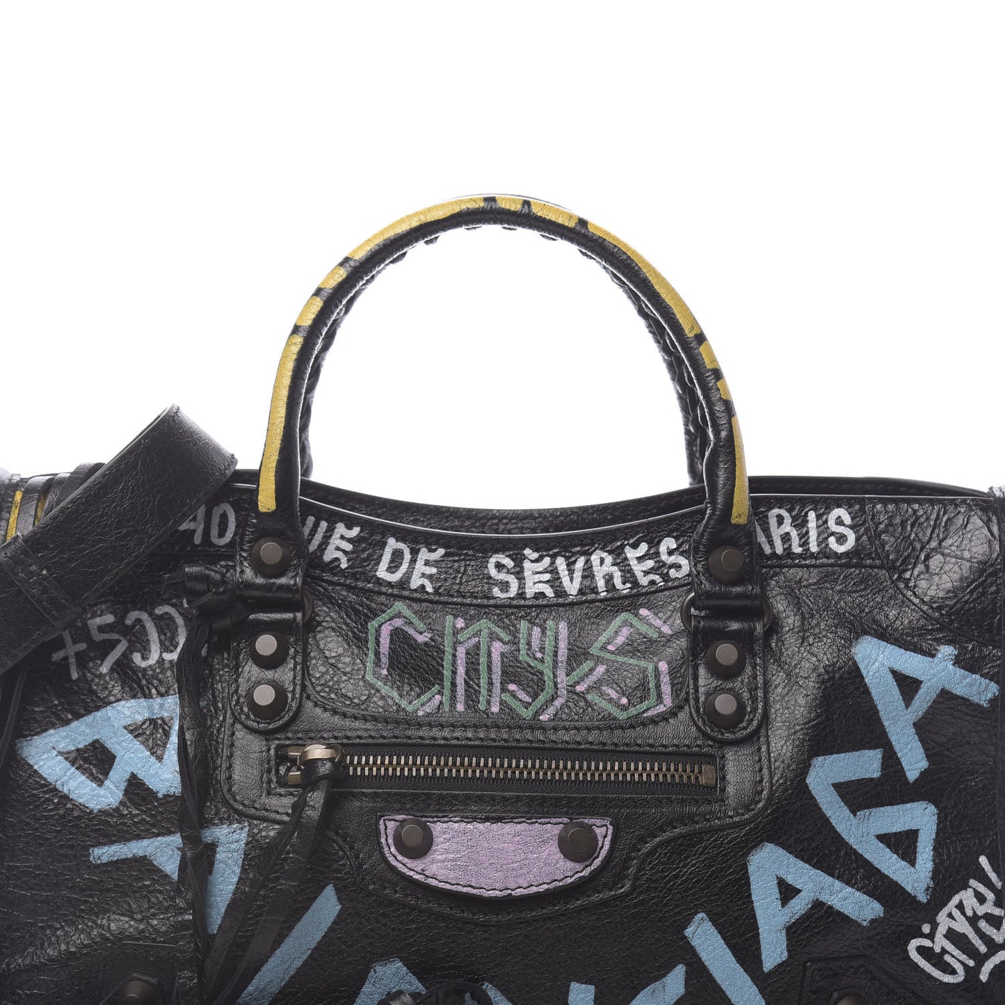 Agneau Graffiti All Over Classic Hardware S City Black Multicolor