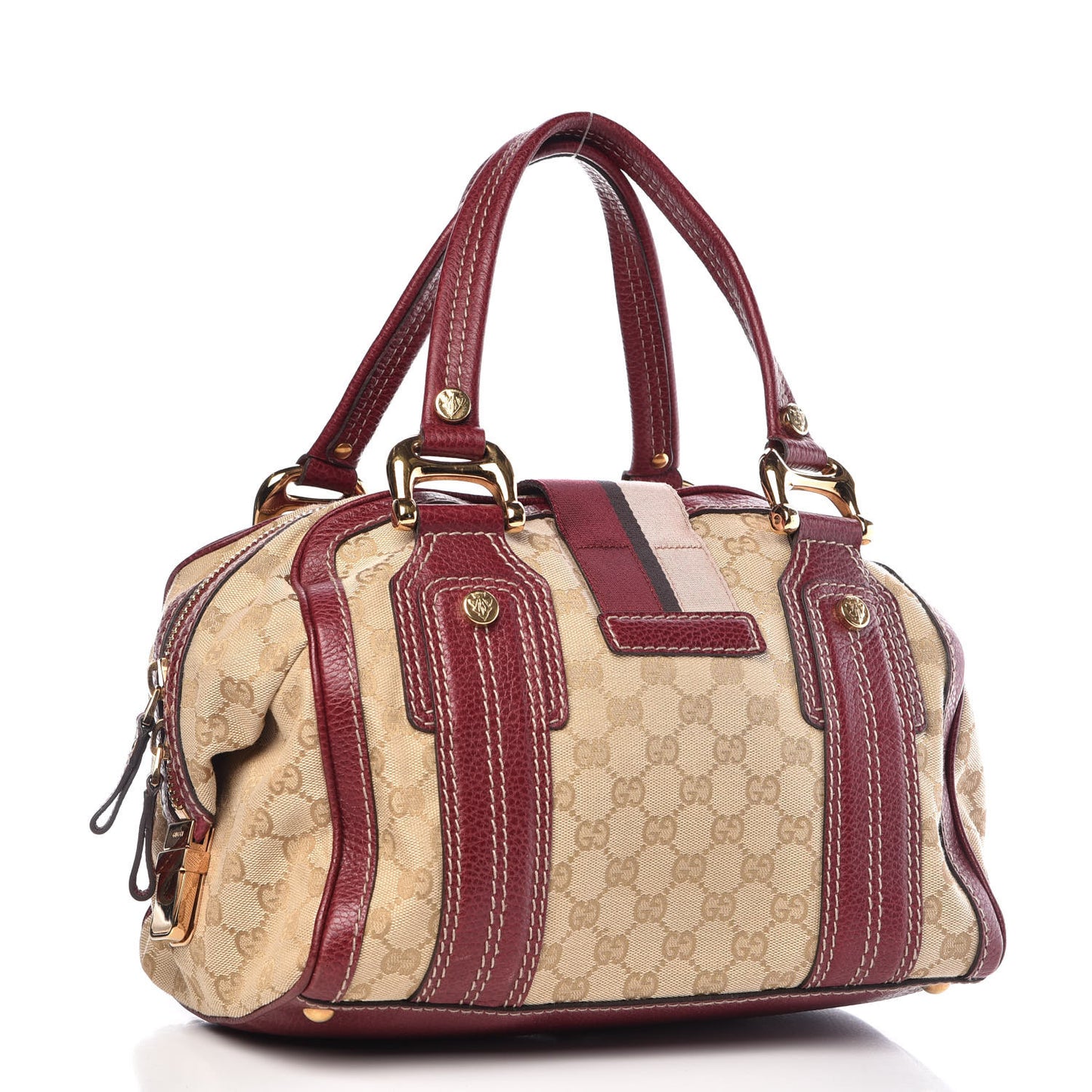 Monogram Medium Aviatrix Boston Ebony Bordeaux