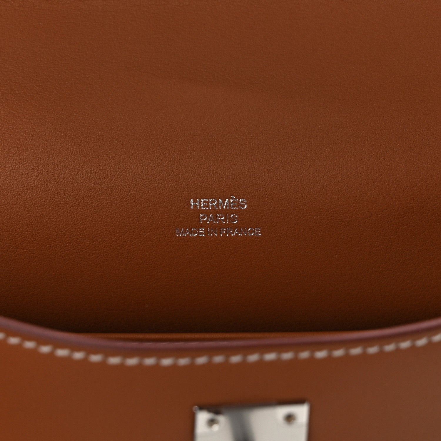 Hermes Swift Kelly Pochette Clutch Gold 6 of 8