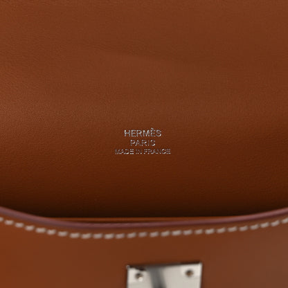 Hermes Swift Kelly Pochette Clutch Gold 6 of 8