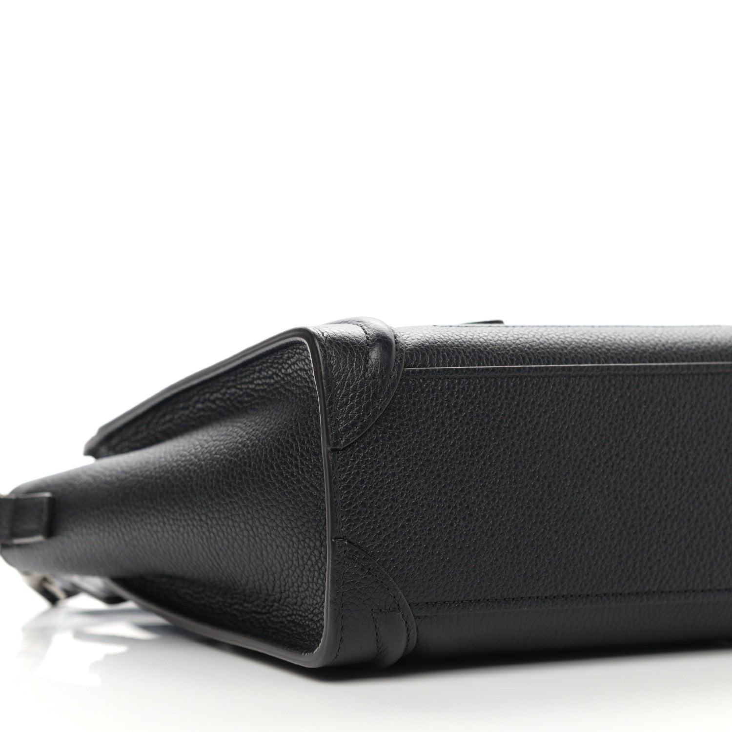 Celine Drummed Calfskin Nano Luggage Black 9 of 11