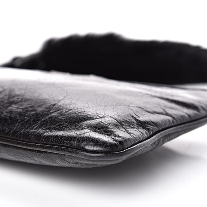 Miu Miu Nappa Lux Rabbit Fur Pouch Black 8 of 11