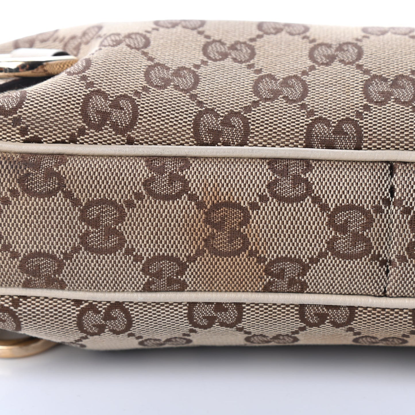 Monogram Medium Abbey D Ring Hobo Off White