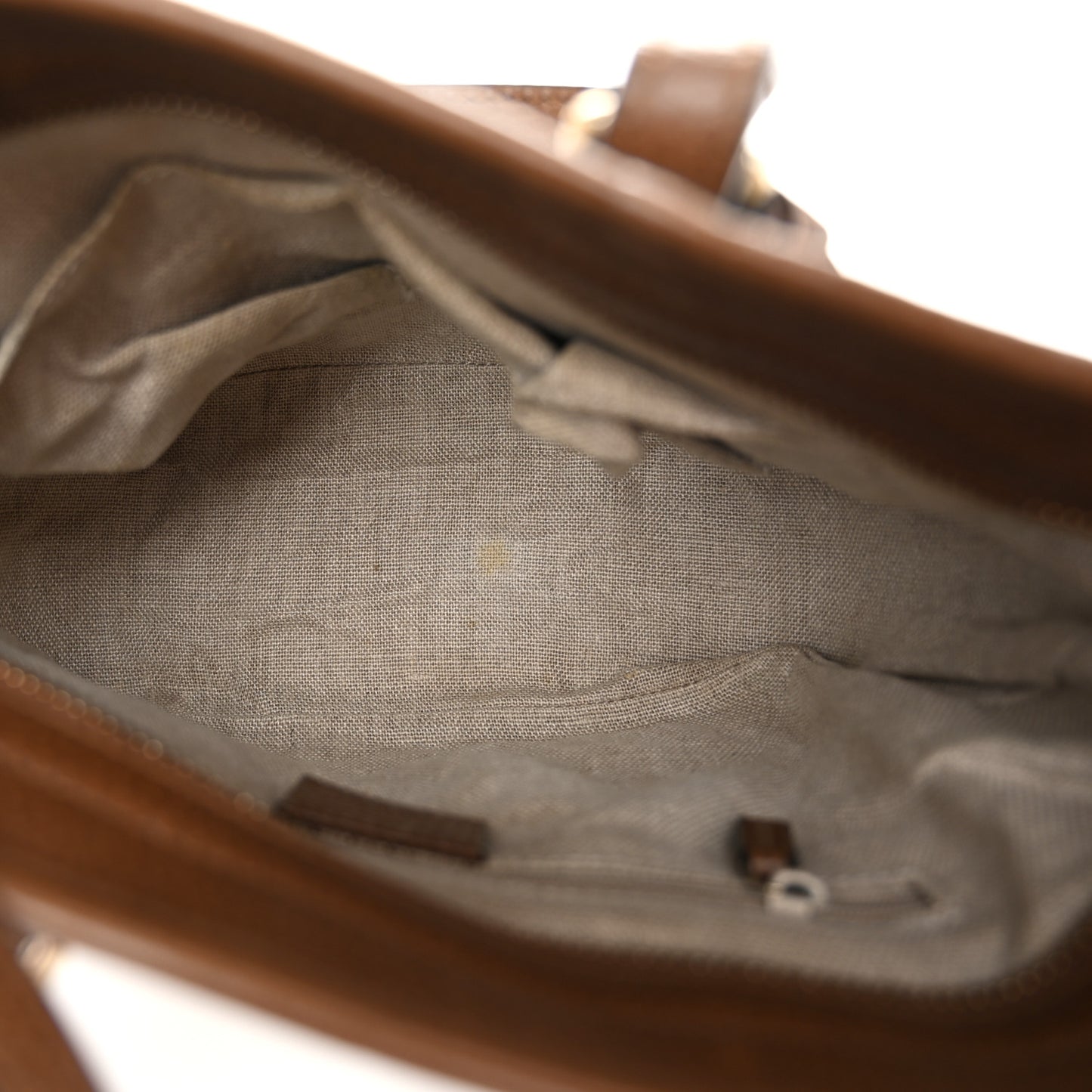 Monogram Small Bree Tote Beige Tabacco