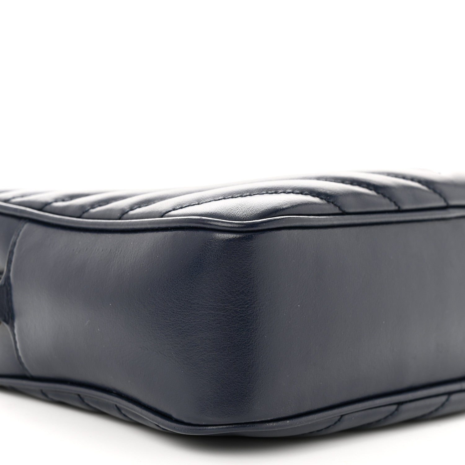 Saint Laurent Calfskin Matelasse Monogram Lou Camera Bag Navy 9 of 10