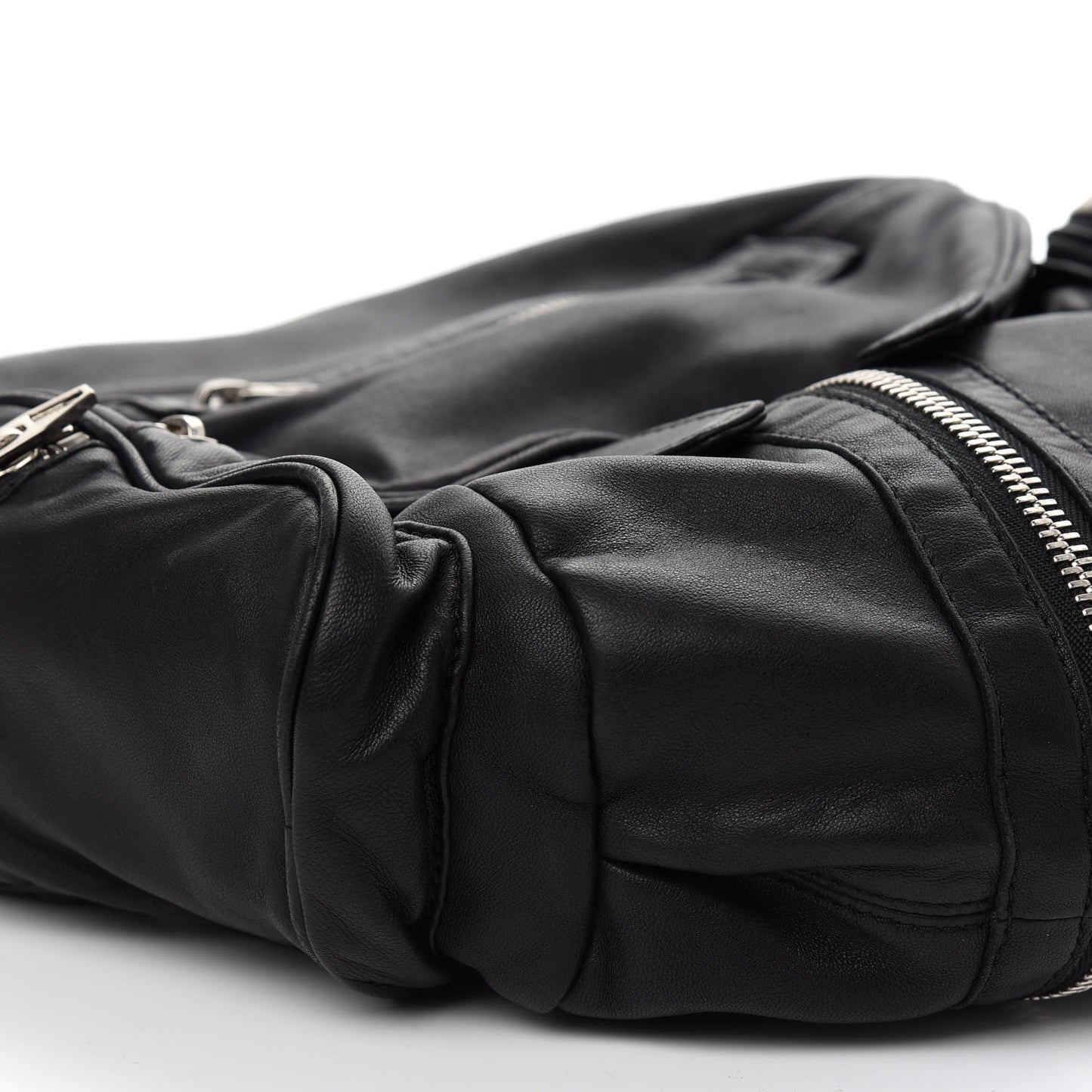 Lambskin Marti Backpack Bag Washed Black Rhodium Hardware