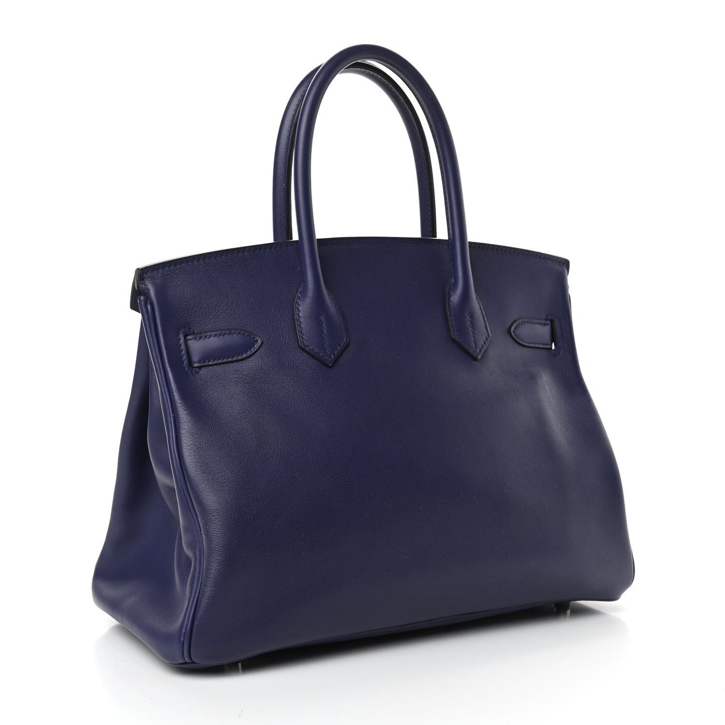 Swift Epsom Tressage Birkin 30 Bleu Encre Bleu Du Nord Gold