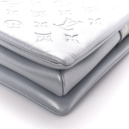 Louis Vuitton Metallic Lambskin Embossed Monogram Coussin PM Silver 10 of 10