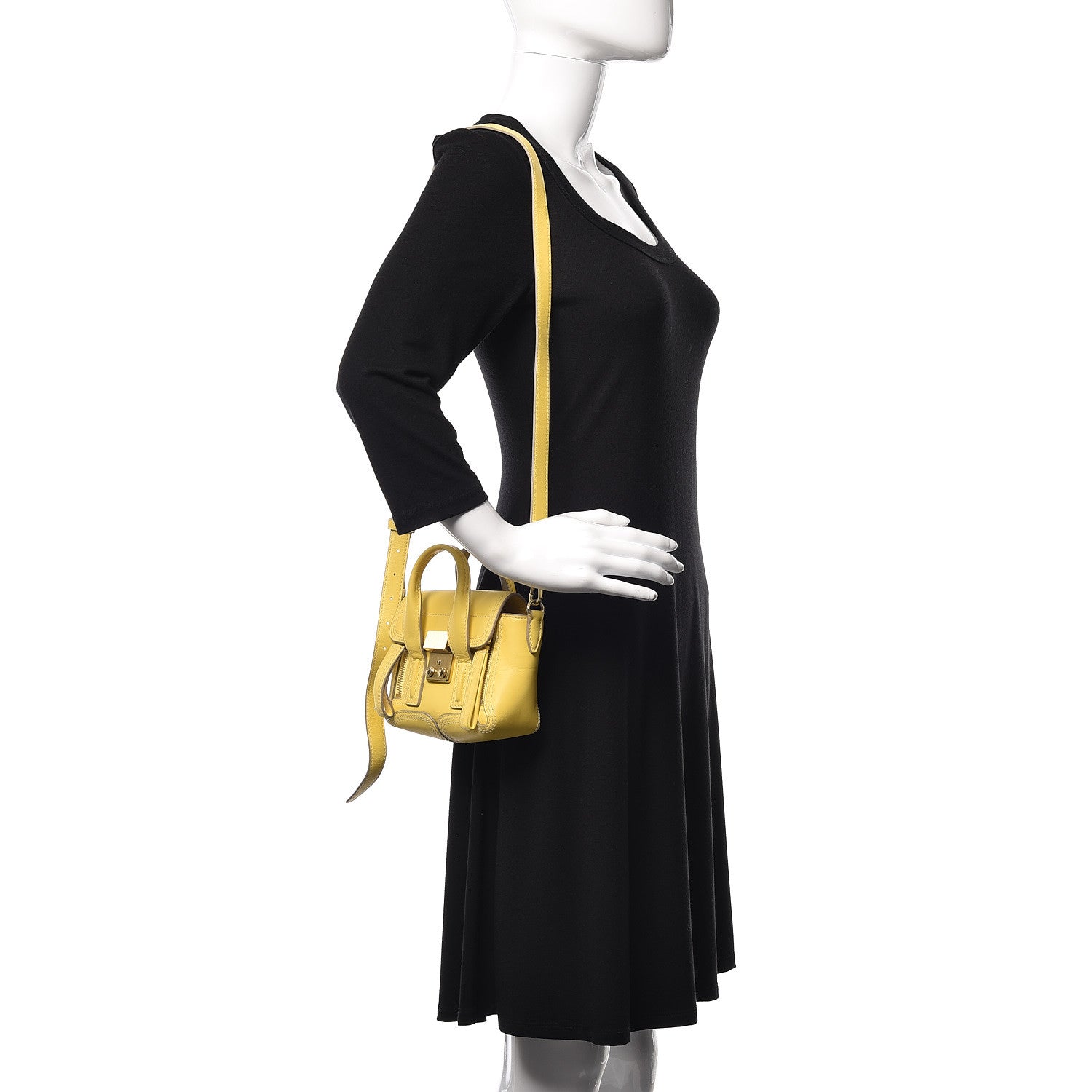 3.1 Phillip Lim 3.1 Smooth Calfskin Nano Pashli Satchel Pineapple 2 of 12