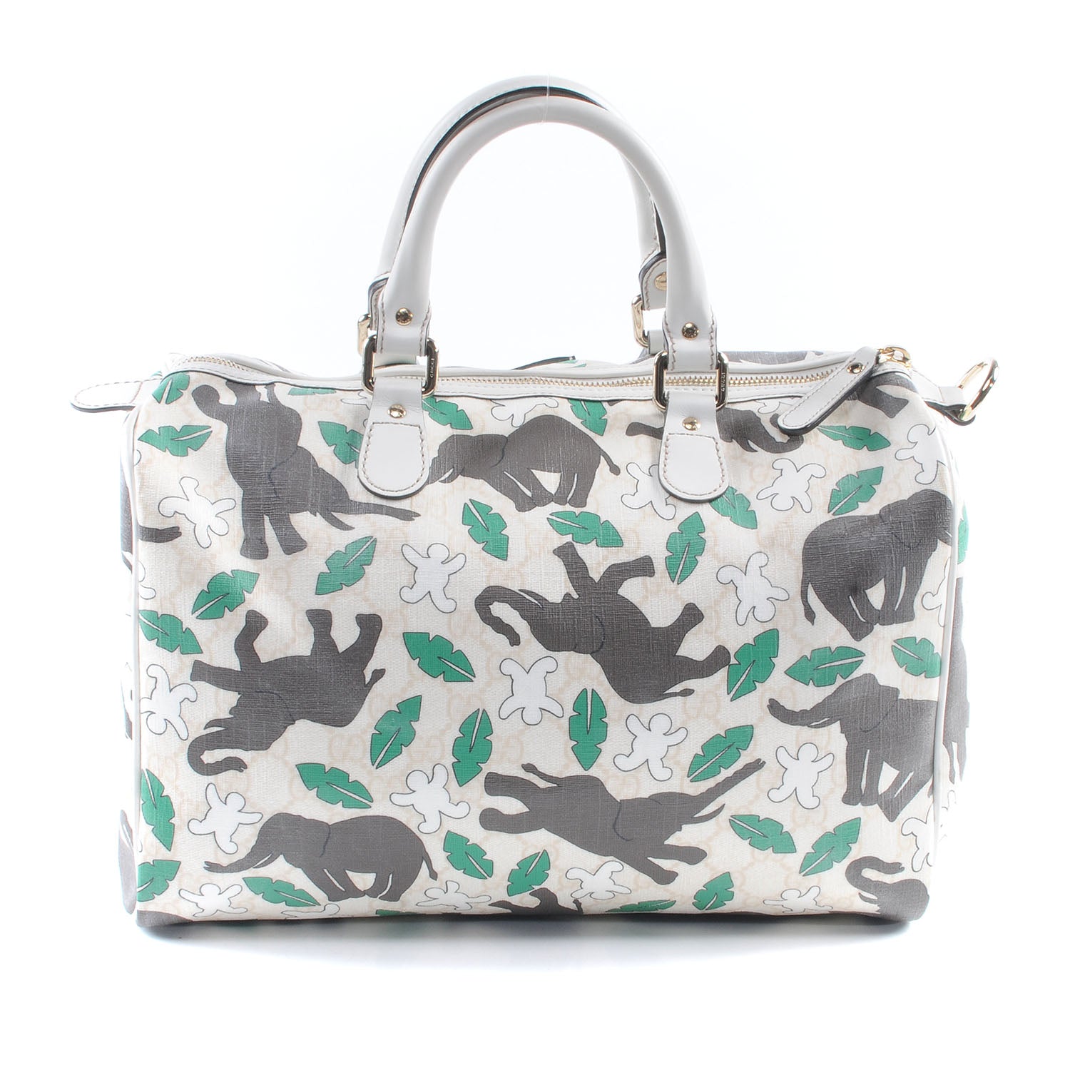 Gucci Monogram Medium Joy Boston Unicef Elephant Snowman 3 of 10