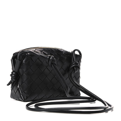 Bottega Veneta Nappa Intrecciato Nodini Mini Crossbody Black 2 of 4